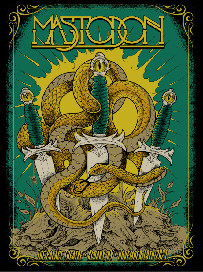 Mastodon Official Live Poster 2021 | Jimbob Isaac